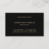 Trendy Gold Kijk Monogrammed Elegant Professional Visitekaartje (Achterkant)