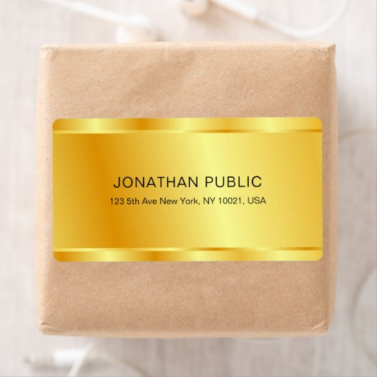 Trendy Gold Kijk op maat voor elegante glamour-Sja Etiket (Insitu)