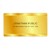 Trendy Gold Kijk op maat voor elegante glamour-Sja Etiket (Voorkant)