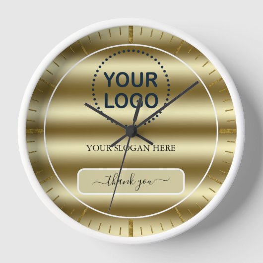 Trendy Gold laat uw Logo hier uw bedrijf demonstre (Voorkant)