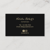 Trendy Gold Lashes Makeup Artist Salon Loyalty (Achterkant)