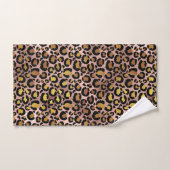 Trendy Gold Leopard Jaguar Roos Gouden Vlekken Bad Handdoek (Handdoek)