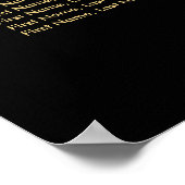 Trendy Gold Light op Black - Seed Chart Poster (Hoek)