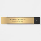 Trendy Gold look Glamor Modern Professional Deurbordje (Voorkant)