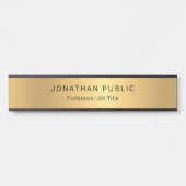Trendy Gold look Glamor Modern Professional Deurbordje (Voorkant)