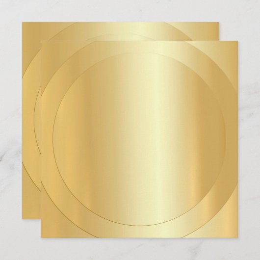 Trendy Gold look Modern Elegant Blank Sjabloon (Voorkant / Achterkant)