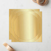 Trendy Gold look Modern Elegant Blank Sjabloon (Voorkant / Achterkant in situ)