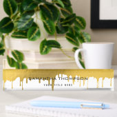 Trendy Gold Metallic Drivers Script Custom Naambordje