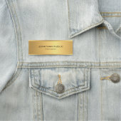 Trendy Gold Metallic look Sjabloon Elegant Modern Naamplaatje (In situ)