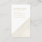 Trendy Gold Photography Visitekaartjes (Achterkant)