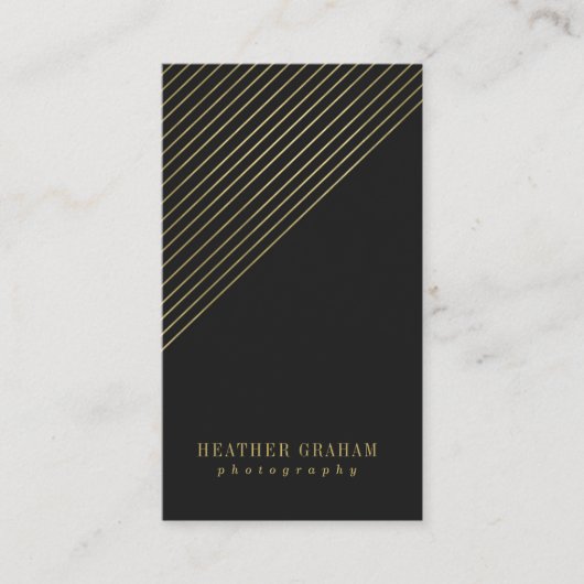 Trendy Gold Photography Visitekaartjes (Voorkant)