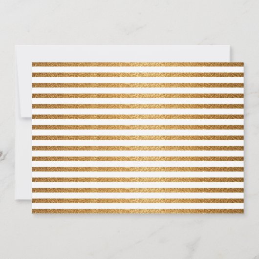 Trendy Gold Script Peace & Joy Christmas 5 Foto Kaart (Achterkant)