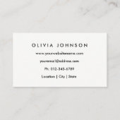 Trendy Gold Shimmer Makeup Artist Visitekaartjes (Achterkant)