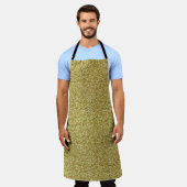 Trendy Gold Sparkle Glitter Schort (Gedragen)