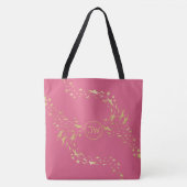 Trendy Gold Stars Monogrammed Canvas tas (Voorkant)