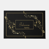 Trendy Gold Stars Monogrammed Deurmat (Voorkant)