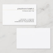 Trendy Gold Striped Simple Plain Luxury Modern Visitekaartje (Voorkant / Achterkant)