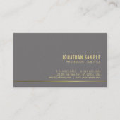 Trendy Gold Text Elegant Design Modern Plain Luxe Visitekaartje (Voorkant)