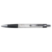 Trendy Gold & White Marble Modern Promotion Pen (Achterkant)