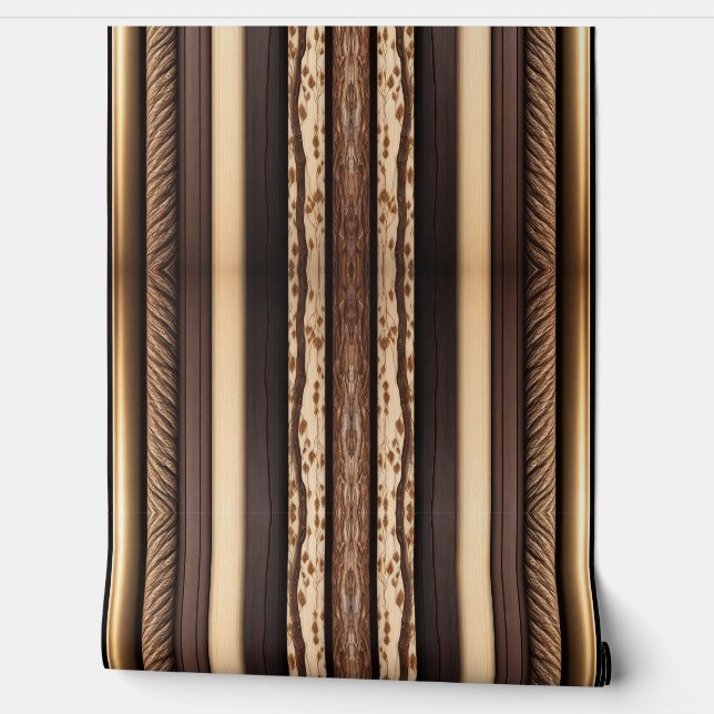 Trendy Gold Wood Art Lamperia Collectie Behang (Afrollen)