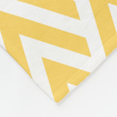 Trendy Gold Yellow Monogram Arrow Diamond Pattern Fleece Deken (Hoek)
