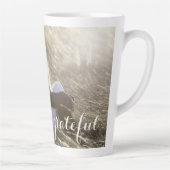 Trendy Golden Pumpkin Ik ben een goede foto Latte Mok (Rechts)