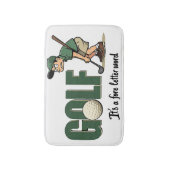 Trendy golf badmat met grappig citaat (Voorkant Verticaal)