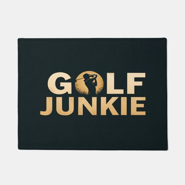Trendy Golf Junkie Sport Deurmat (Voorkant)