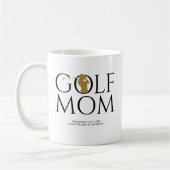 Trendy "GOLF MOM" Goud Koffiemok (Links)