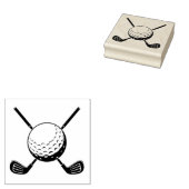 Trendy Golfstok Golfer  Golfen Rubberstempel (Gestempeld)
