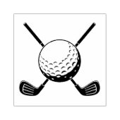 Trendy Golfstok Golfer  Golfen Rubberstempel (Afrduk)