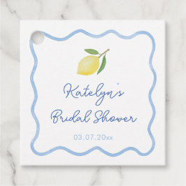 Trendy Golvende Rand Hoofdknijper Bruidsdouche Bedankjes Labels