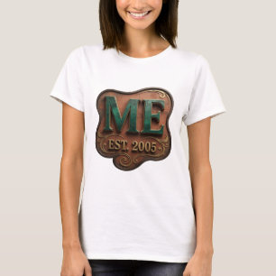 Trendy Goud ABSTRACTE KUNST Artistiek Motief T-shirt