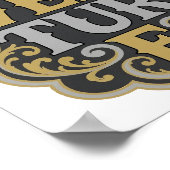 Trendy Goud AVONTUUR Print (Hoek)