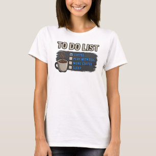 Trendy Goud COFFEE SPEEL MET HOND Designer Grafisc T-shirt