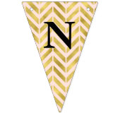 Trendy Goud Faux en bloost Roze Gelukwensen Vlaggetjes (Derde vlag)