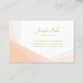 Trendy Goud Handgeschreven Naam Professioneel Eleg Visitekaartje (Achterkant)