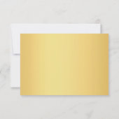 Trendy Goud Handgeschreven Script Elegante Sjabloo Notitiekaartje (Achterkant)