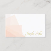 Trendy Goud Handgeschreven Script Naam Modern Eleg Visitekaartje (Voorkant)