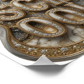 Trendy Goud OLD SCHOOL Print (Hoek)