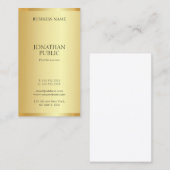 Trendy Goud Professioneel Modern Elegant Eenvoudig Visitekaartje (Voorkant / Achterkant)