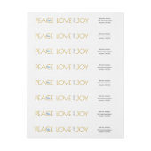 Trendy goud Vrede, Liefde, Vreugde en duif Kerstmi (Vel)