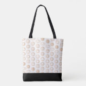 Trendy goud wit chakra's patroon tote bag (Achterkant)