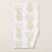 Trendy gouden ananaspatroon bad handdoek (Handdoek)