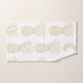 Trendy gouden ananaspatroon bad handdoek (Handdoek)