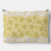 Trendy gouden beige harten met Stippen en wervelin Etui (Achterkant)