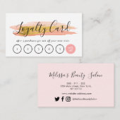 trendy gouden en roze tactiykaart visitekaartje (Voorkant / Achterkant)