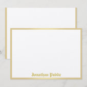 Trendy gouden kalligrafie naam Sjabloon  look (Voorkant / Achterkant)