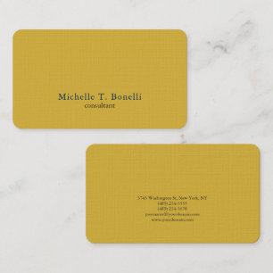 Trendy Gouden Kleur Achtergrond Plain Creatief Mod Visitekaartje