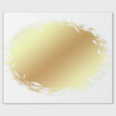 Trendy gouden look licht en schaduw elegant ontwer cadeaupapier (Vlak)
